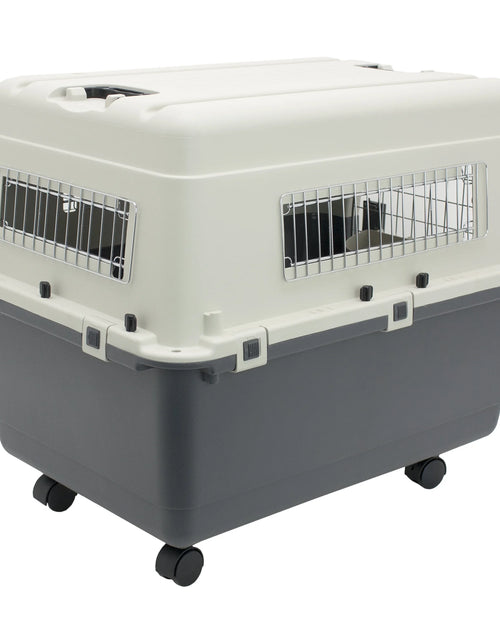 Load image into Gallery viewer, Plastic Dog IATA Airline Approved Kennel Carrier, Large
