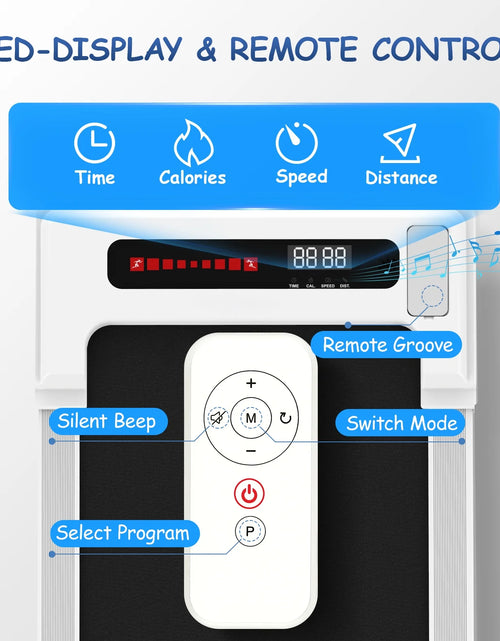 Load image into Gallery viewer, Walking Pad Treadmill under Desk, Grey 2.25HP Portable Mini Treadmill W/ Remote Control
