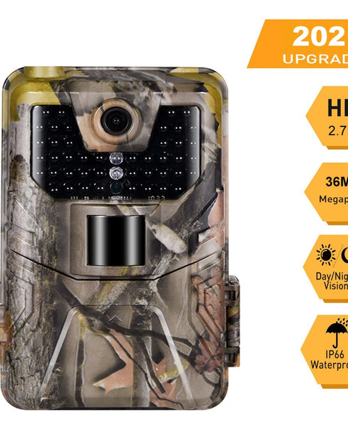 Load image into Gallery viewer, 36MP 2.7K Trail Camera 940Nm Low Glow Infrared Night Vision Photo Trap Hunting Cameras Wireless Cam HC900A Wildlife Surveillance
