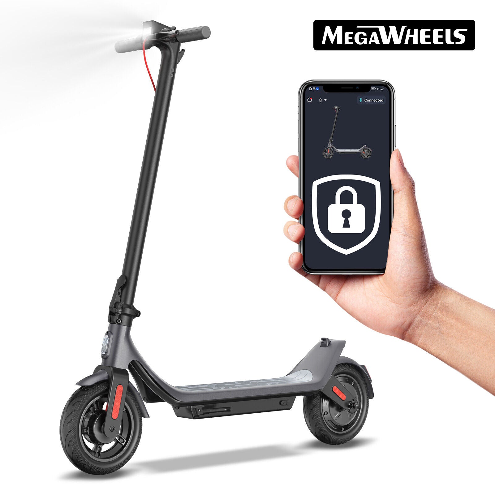 Fast Speed Electric Scooter 10.2AH 25Km Long Range 300W Motor Adult Escooter APP