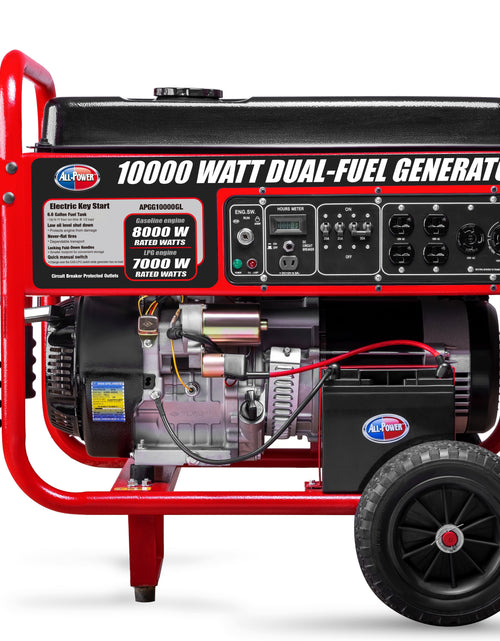 Load image into Gallery viewer, All Power 10000 Watt Dual Fuel Generator APGG10000GL, 10000W Gas/Propane Portable Generator with Electric Start, EPA Certified
