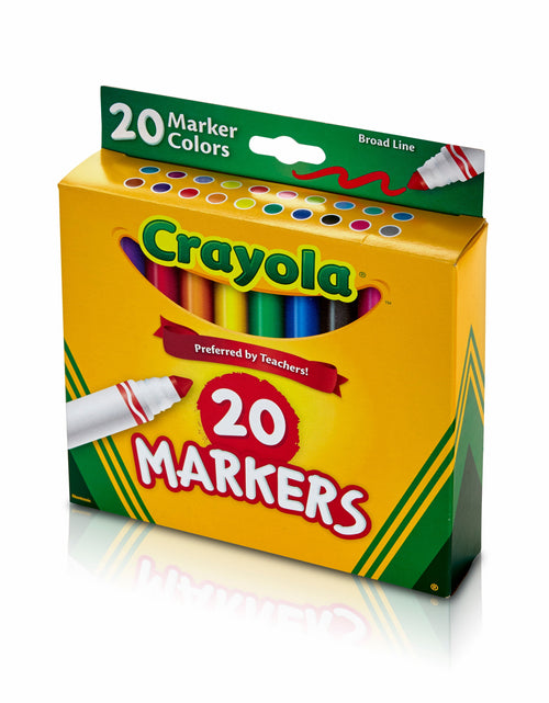 Load image into Gallery viewer, Broad Line Markers, 20 Ct Classic Colors, School Supplies for Teachers and Kids, Classroom Supplies
