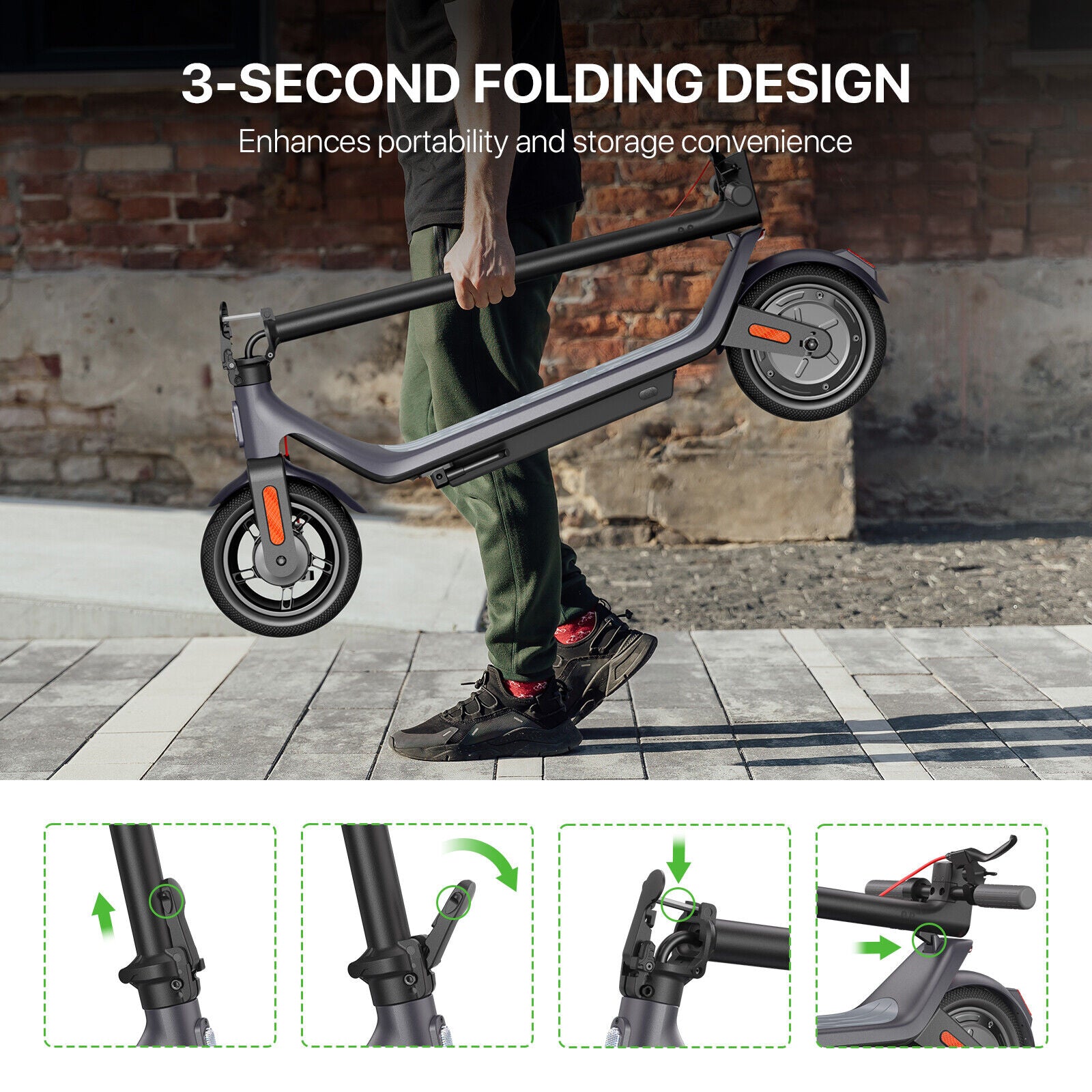 Fast Speed Electric Scooter 10.2AH 25Km Long Range 300W Motor Adult Escooter APP