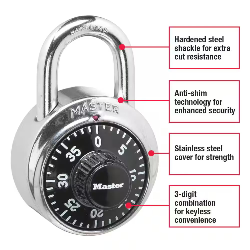 1-7/8 In. (48Mm) Wide Combination Padlock