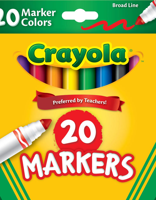 Load image into Gallery viewer, Broad Line Markers, 20 Ct Classic Colors, School Supplies for Teachers and Kids, Classroom Supplies
