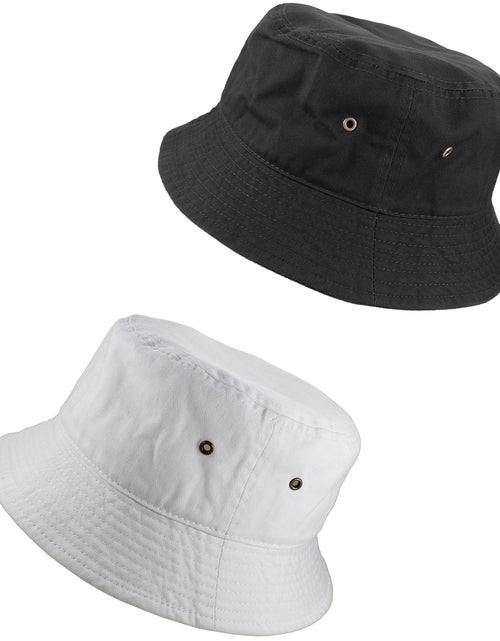 Load image into Gallery viewer, Bucket Hat Cotton Packable Summer Travel Cap. Dye G-L/XL
