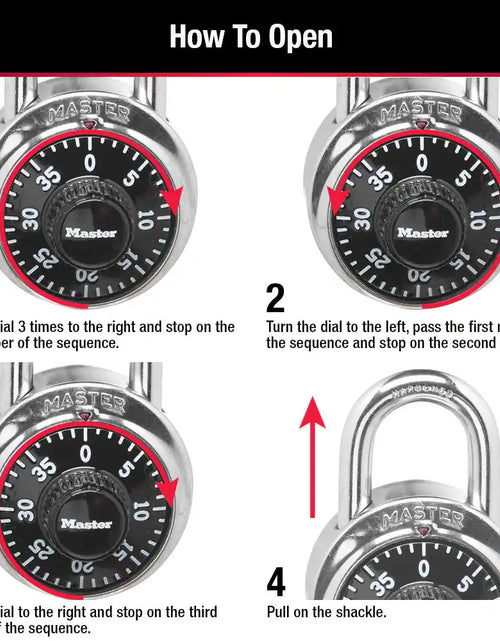 Load image into Gallery viewer, 1-7/8 In. (48Mm) Wide Combination Padlock
