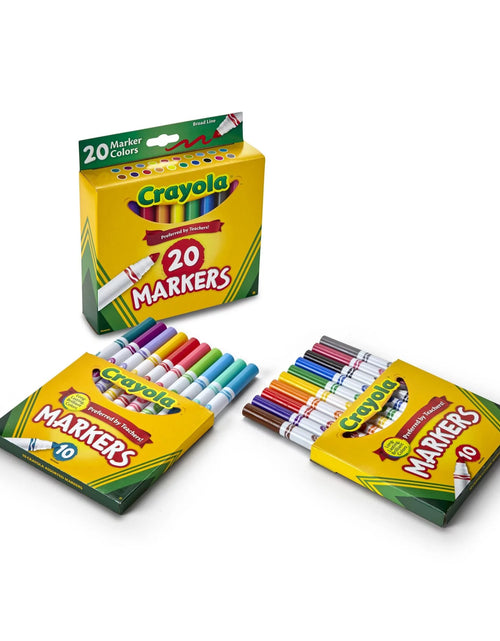 Load image into Gallery viewer, Broad Line Markers, 20 Ct Classic Colors, School Supplies for Teachers and Kids, Classroom Supplies
