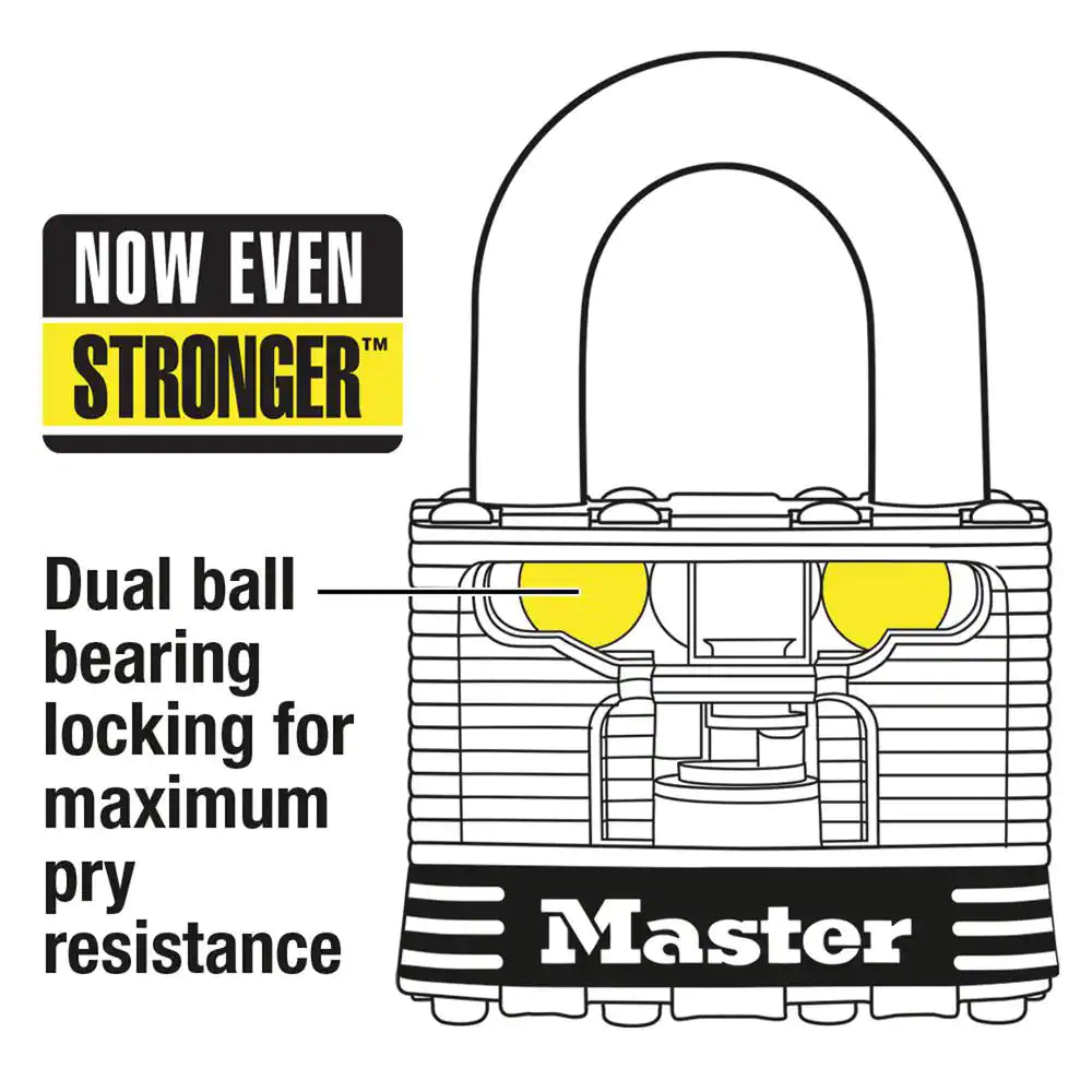 Outdoor Padlock with Key, 1-3/4 In. Wide