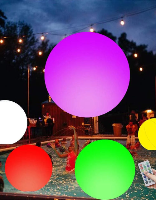 Load image into Gallery viewer, Pool Toys, LED Beach Ball Toy with 16 Color Changing Lights, Pool Games Beach Party Outdoor Games for Teens Adults Family, Glow in the Dark Party Supplies (1PC)
