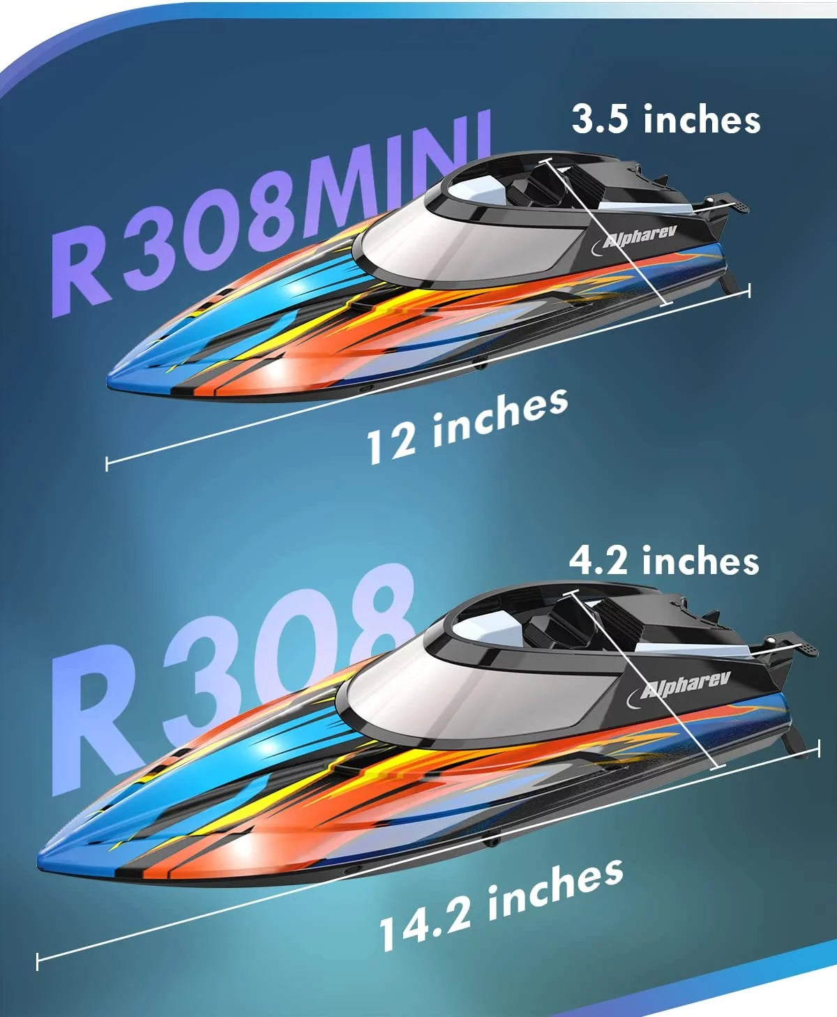 RC Boat, 15Km/H Remote Control Boats, Summer Pool Toys Water RC Boat for Boys Childs Age 3-7 8-12