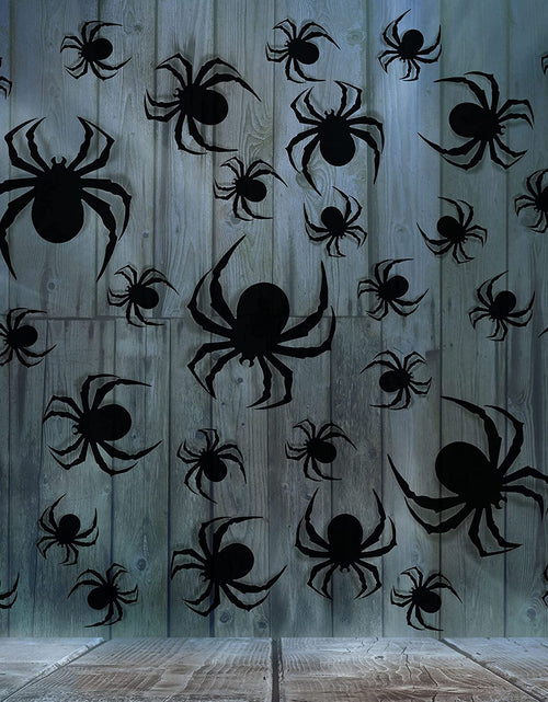 Load image into Gallery viewer, Halloween Wall Decorations DIY Halloween Party Supplies 3D Plastic Spider Decoration Stickers Halloween Decor Home Wall Window Halloween Decorations Indoor Outdoor Scary Spider for Halloween 60 PCS
