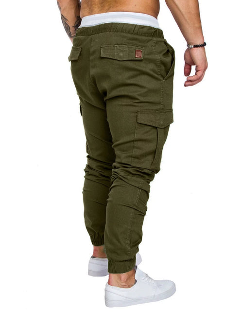 Load image into Gallery viewer, Mens Fashion Joggers Sports Pants Casual Cotton Cargo Pants Gym Sweatpants Trousers Mens Long Pants with Pocket on Clearance
