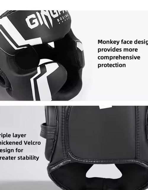 Load image into Gallery viewer, Kick Boxing Helmet Karate Muay Thai Guantes De Boxeo Free Fight Headgear MMA Head Guard Sanda Training Adults Kids Equipment
