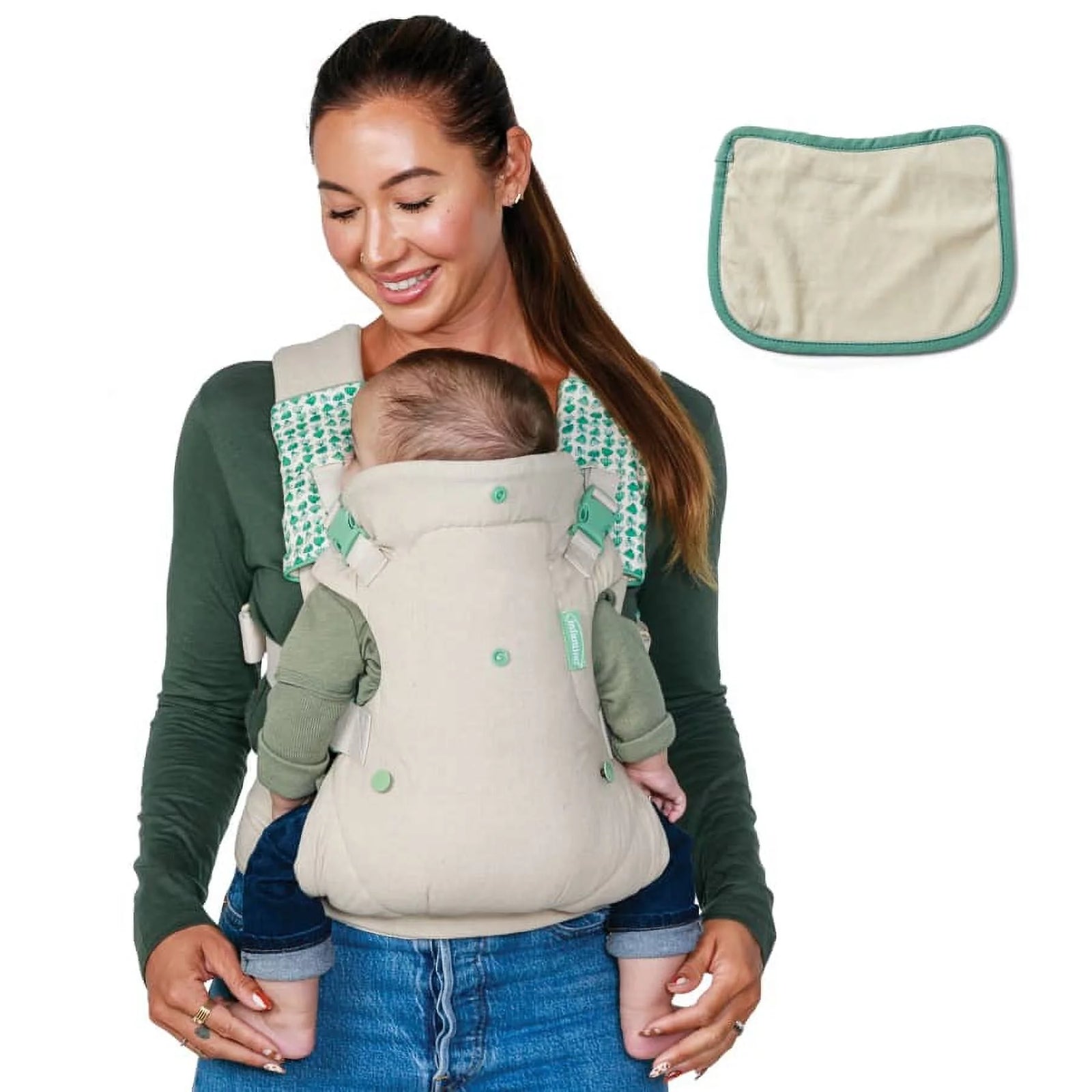 Flip 4-In-1 Convertible Baby Carrier, 4-Position, Unisex, 8-32Lbs, Rainbow